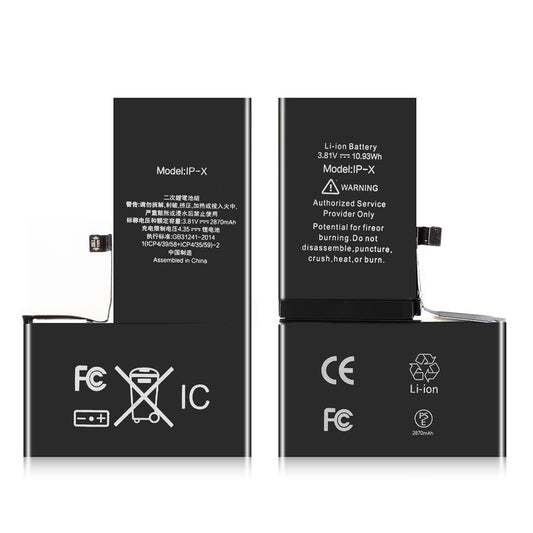 For iPhone X Hot Sale High Capacity Replacement Digital 2716mha Phone Battery - PATUTECH